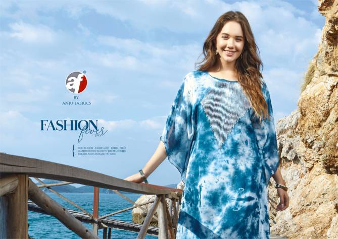Af Fashion Fever 3 Designer Kaftan Kurti With Bottom
